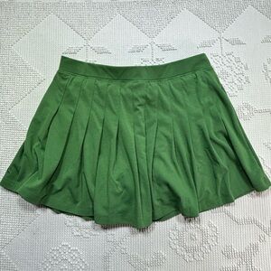 PINK Victoria's Secret Green Pleated Skater Skirt